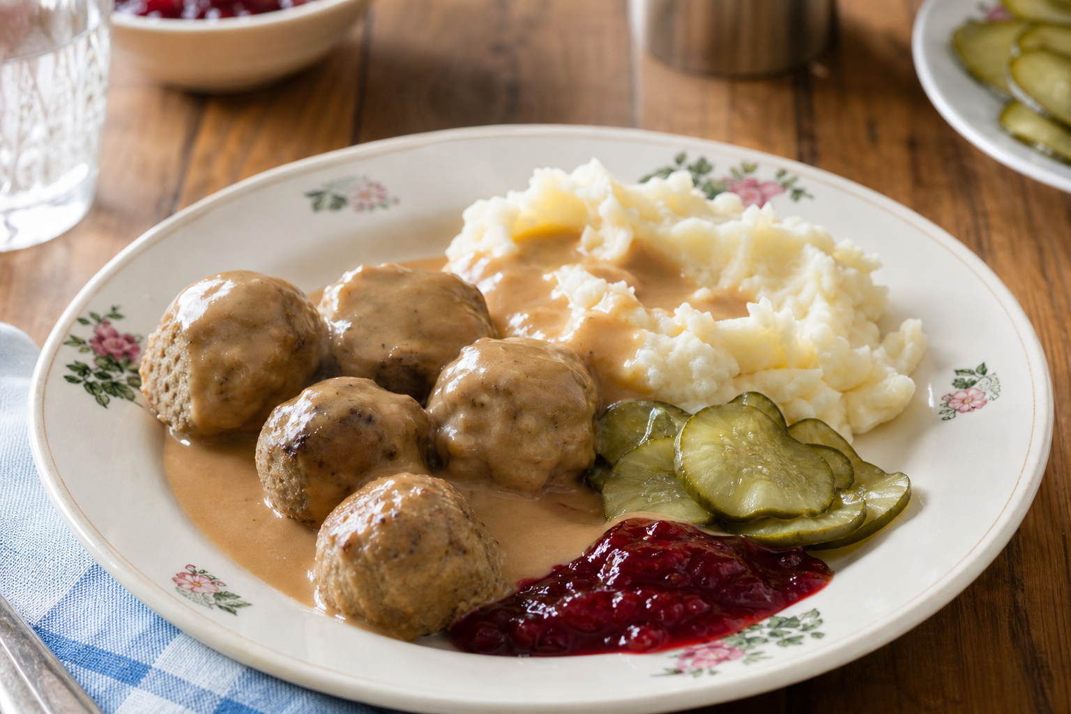 Swedish Meatballs With Lingonberry